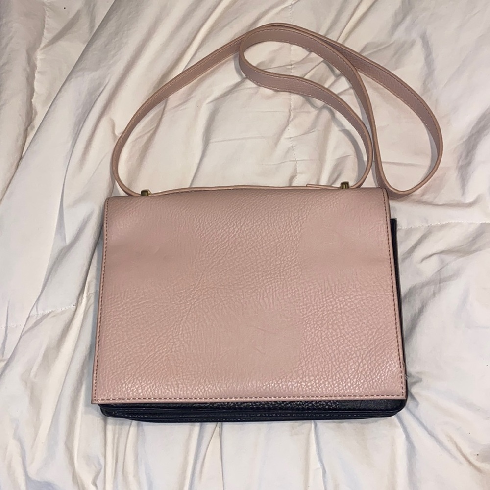 Olive and Joy, New York, pink, and black purse